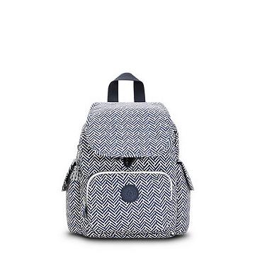 Kipling City Pack Mini Printed Ryggsekk Hvite | NO 1721LI